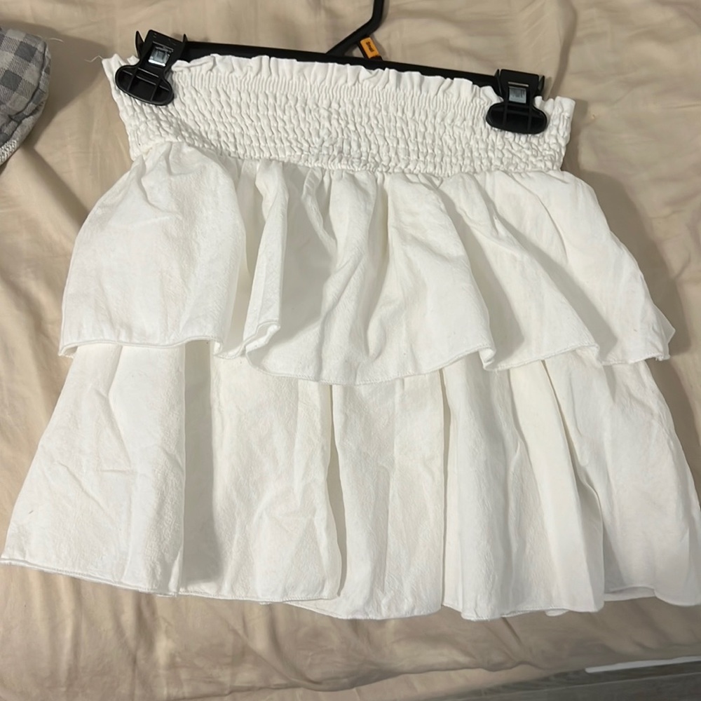 LOVESHACKFANCY White skirt